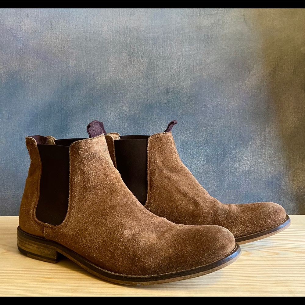 Selected Homme suede leather Chelsea boots